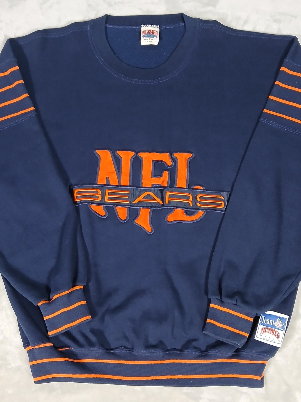 Vintage 90's Chicago Bears Nutmeg Mills Sweatshirt XL Men's Made In USA